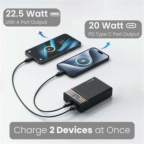 Portronics 20000 mAh 22.5 W Wireless Compact Power Bank Price in India ...