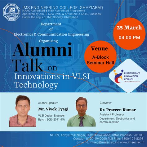 Alumni Talk on Innovations in VLSI Technology