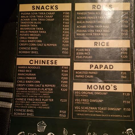 Menu at Talk of the Town (TOTT EXPRESS), Guwahati, THE FOOD TERMINAL ...