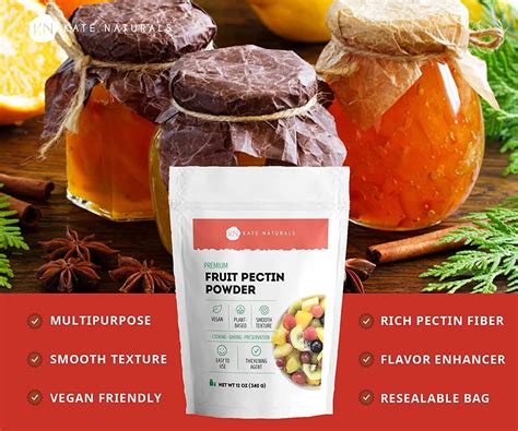 Kate Naturals Fruit Pectin for Canning Jam & Jelly - 12oz | 100% ...