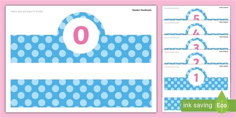 Number 1-10 Headbands (teacher made) - Twinkl