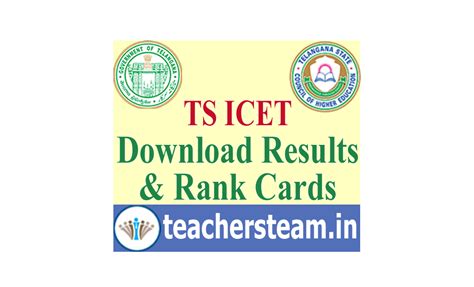 Download TS ICET Results Rank Cards ~ Teachers Updates
