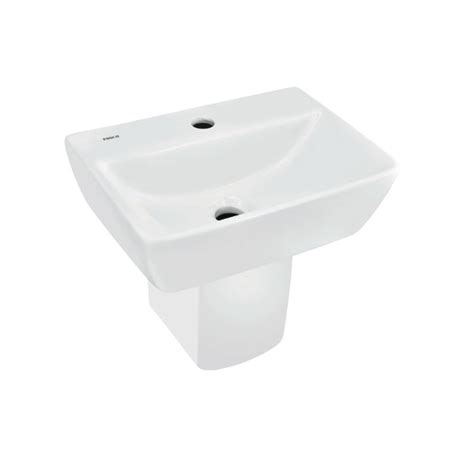 Wall Hung Basin with Half Pedestal – ECS-WHT-811 | Essco Bathware ...