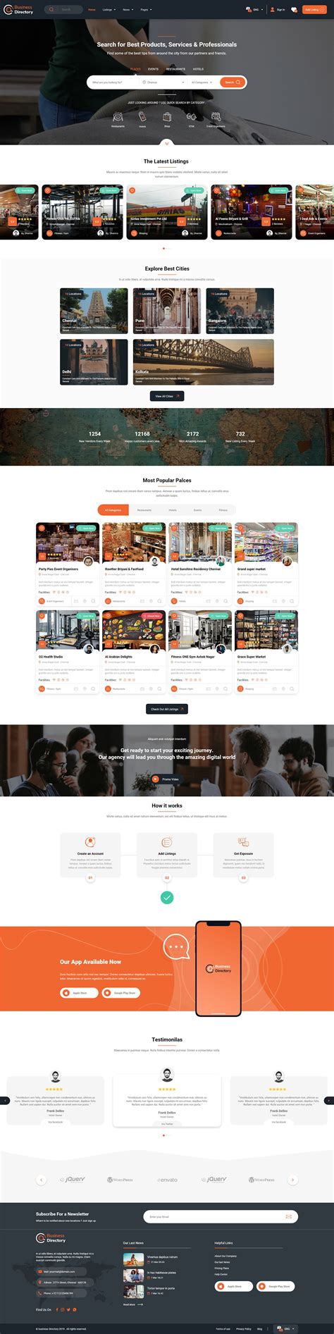 Business Directory Layout Design 的图像结果