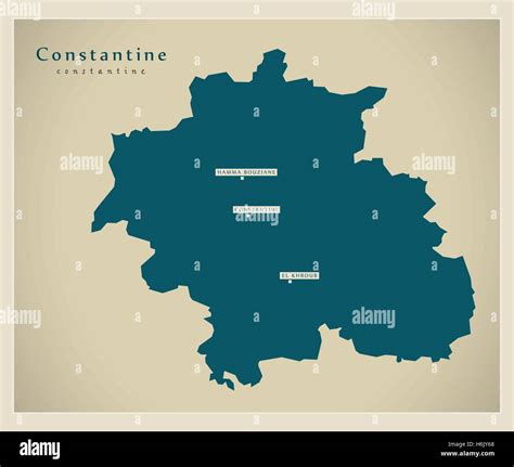 Map of constantine hi-res stock photography and images - Alamy