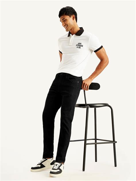 Men's 512 Black Slim Tapered Fit Mid Rise Jeans – Levis India Store