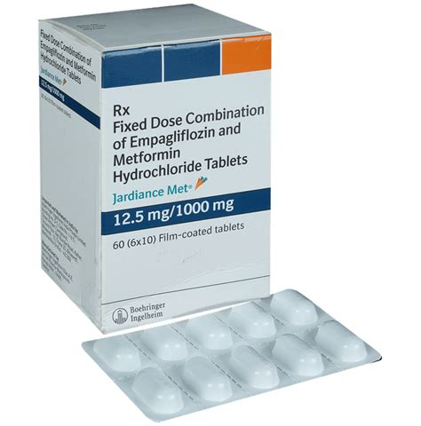 Jardiance Met 12.5mg/1000mg Tablet – Classic Derma