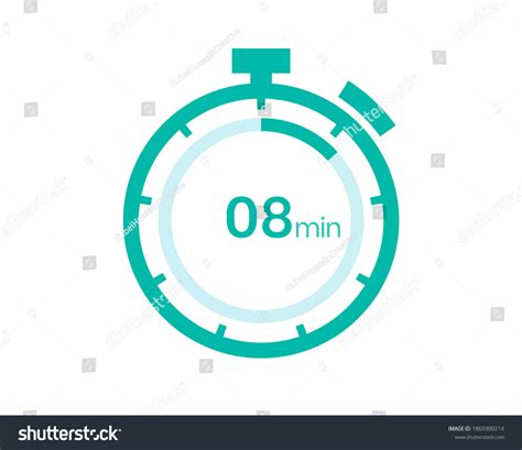 8 Minutes Timer Icon 8 Min Stock Vector (Royalty Free) 1869300214 ...