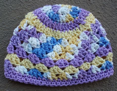 Shell Stitch Baby Hat Tutorial 的图像结果
