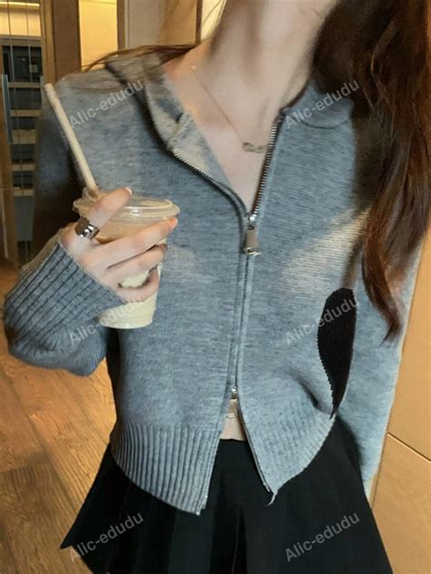 Zip Through Hooded Cardigan | SHEIN USA