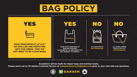 TD Garden Policies | TD Garden