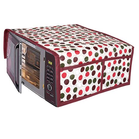 Kuber Industries Circle Design PVC Microwave Oven Top Cover with ...