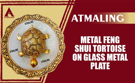 Buy Atmaling Metal Feng Shui Tortoise On Plate Showpiece for Good Luck ...