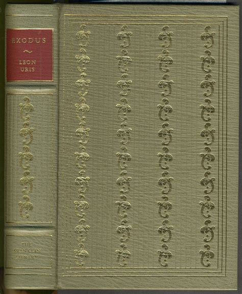 Exodus. Franklin Library, Signed limited edition | Leon Uris | Limited ...