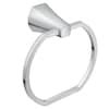 Moen Lindor Chrome Wall Mount Single Towel Ring MY8786CH at Lowes.com
