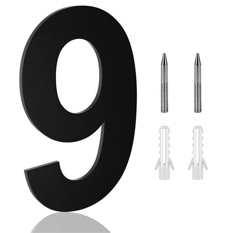 8 Inch Floating House Numbers, Address Numbers For Houses Large Silver ...