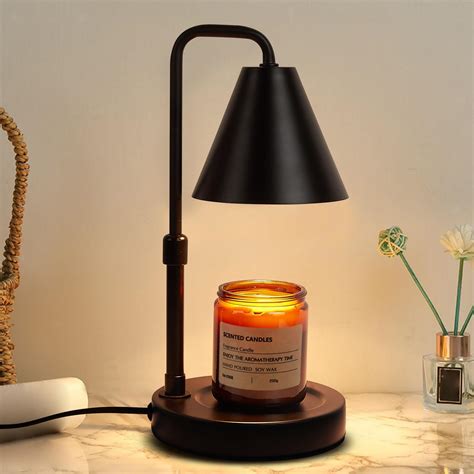 Suewow Candle Warmer Lamp, Adjustable Height, with Timer Dimmer, 2 ...