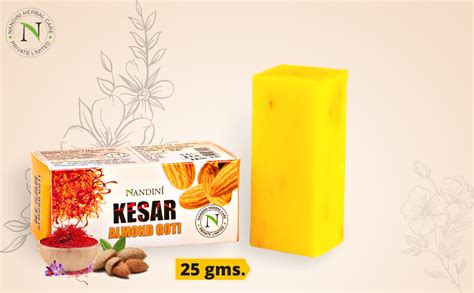 Nandini Kesar Almond Goti 25gm Pack of 25 : Amazon.in: Beauty