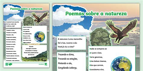 Poemas sobre a natureza {natureza} (teacher made) - Twinkl