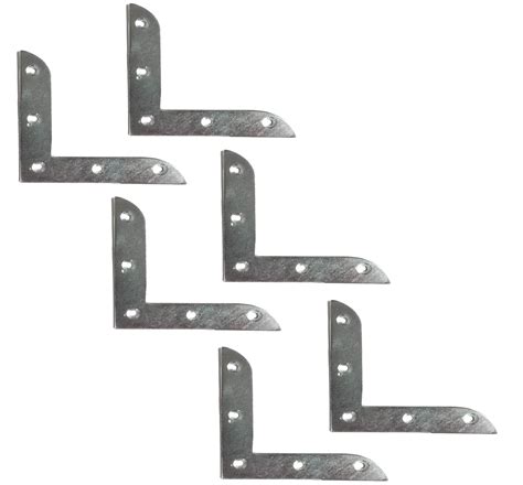 Buy hydur Set of 6 Pcs Iron 90 Degree Joint Right Angle L Shape Corner ...