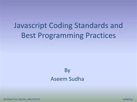 JavaScript Coding Standards 的图像结果