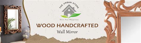 Buy THE URBAN STORE Wall Mirror Wooden Walnut Color 24"x18" Pack of One ...