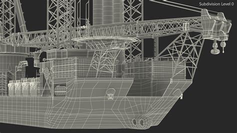 3D Voltaire Installation Vessel with Wind Turbine Equipment | 3D Molier ...