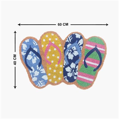 Buy Corsica Flip Flop Coir Printed Doormat - 40x60cm from Corsica by ...