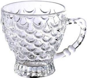 Himart Pack of 1 Glass Pack of 6 Glass Crystal Clear Bubble Glass Tea ...