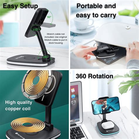 MagCharge 3-in-1 Wireless Charging DOCK (D1850) – Sevenaire