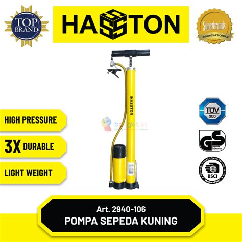 Hasston Pompa Sepeda Tabung With Meter (2940-106) - Bangkit In ...