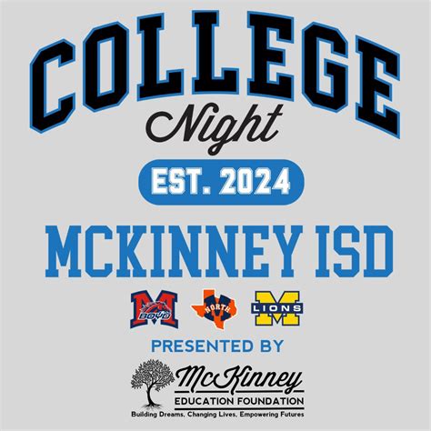 MEET OVER 100 COLLEGES THIS MONDAY 9/16/2024! WELCOME McKinney ISD HIGH ...