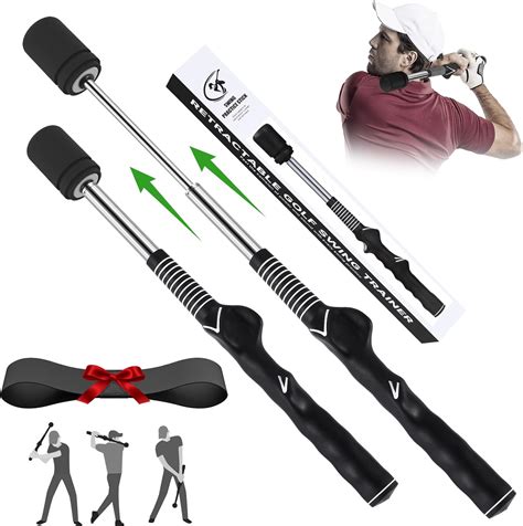 MIKOSI Golf Swing Training Aid, Retractable Golf Grip Trainer for Golf ...