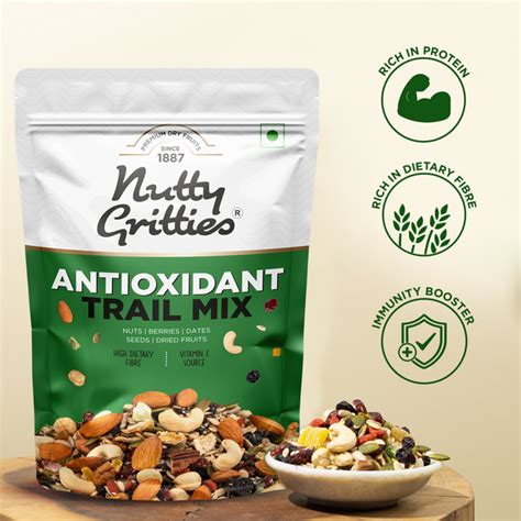 Antioxidant Trail Mix (Pack of 2 x 200g Each) - 400g – Nutty Gritties