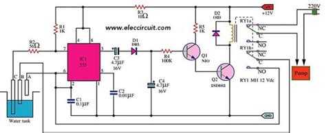 Automatic Water Level Controller Using IC 555 的图像结果