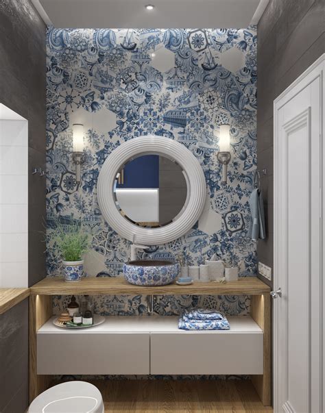 Half Bathroom Design Ideas Stone