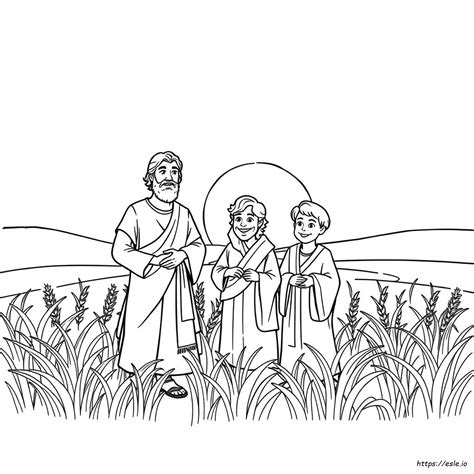 Joseph And His Brothers Coloring