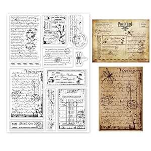 GLOBLELAND Vintage Daisy Clear Stamps for DIY Scrapbooking Decor ...