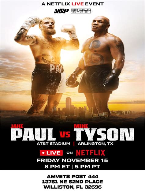 Jake Paul v. Mike Tyson , 13751 NE 52nd Place, Williston, FL, United ...