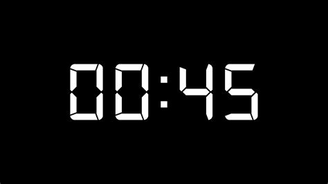 45 Seconds Timer white Inforgraphics & Slides