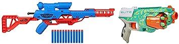 Nerf Elite Disruptor Blaster, 6-Dart Rotating Drum, 6 Nerf Elite Darts ...