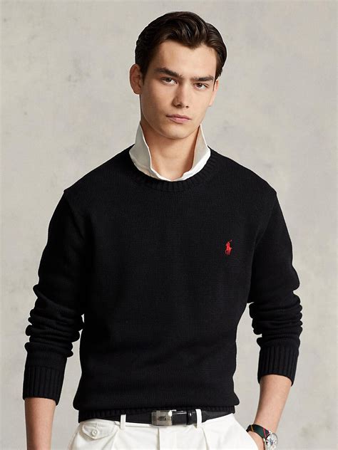 Buy Polo Ralph Lauren Men Black Solid Sweaters - Sweaters for Men ...