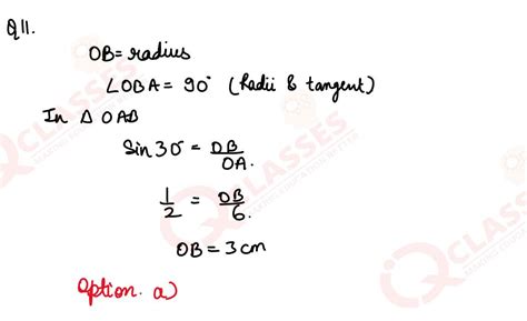In the given figure, AB is a tangent to the circle centered at 0. If OA ...