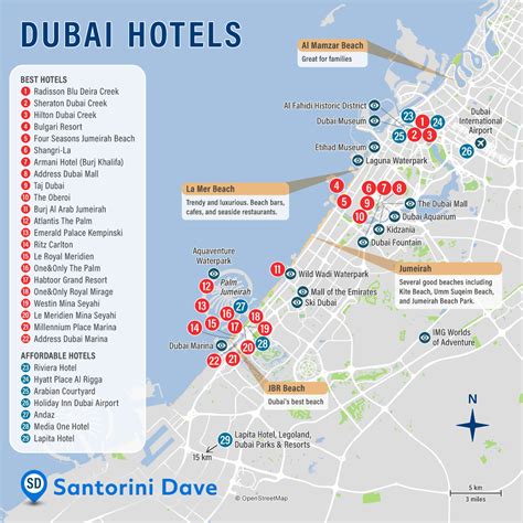 Dubai Hotel Map