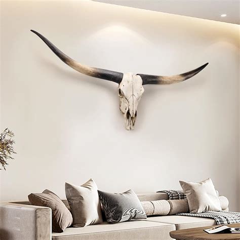 Amazon.com: 70 inches -long horns wall decor,animal skulls,longhorn ...