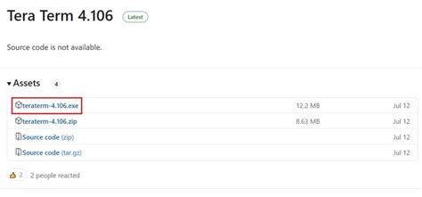 Tera Term Windows 1.0 的图像结果