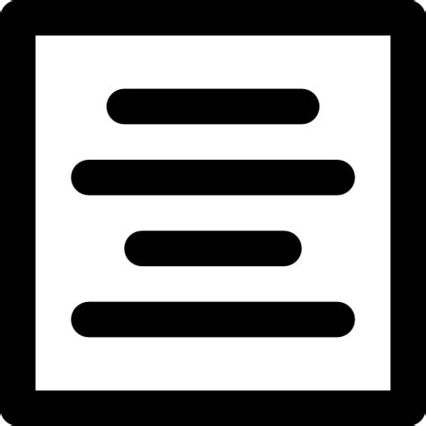 Center alignment - Free signs icons