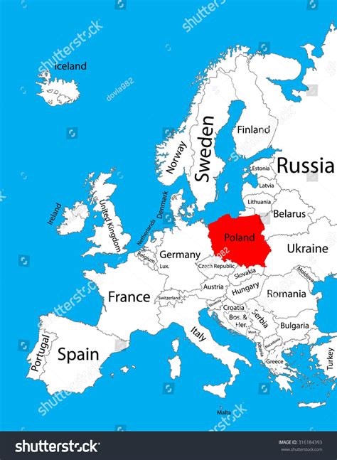 Map Of Europe Poland
