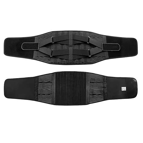 Breathable Back Support Brace Adjustable Lumbar Belt with Springs ...