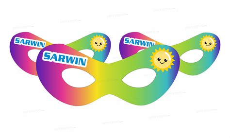Sunshine Theme Boy Eye Mask | Customized Party Supplies India Online